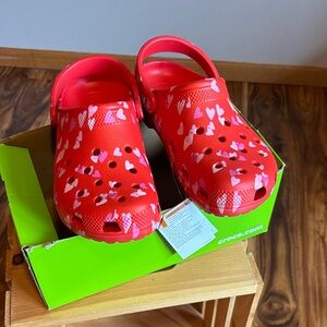 CROCS Kids Red Heart Sandals